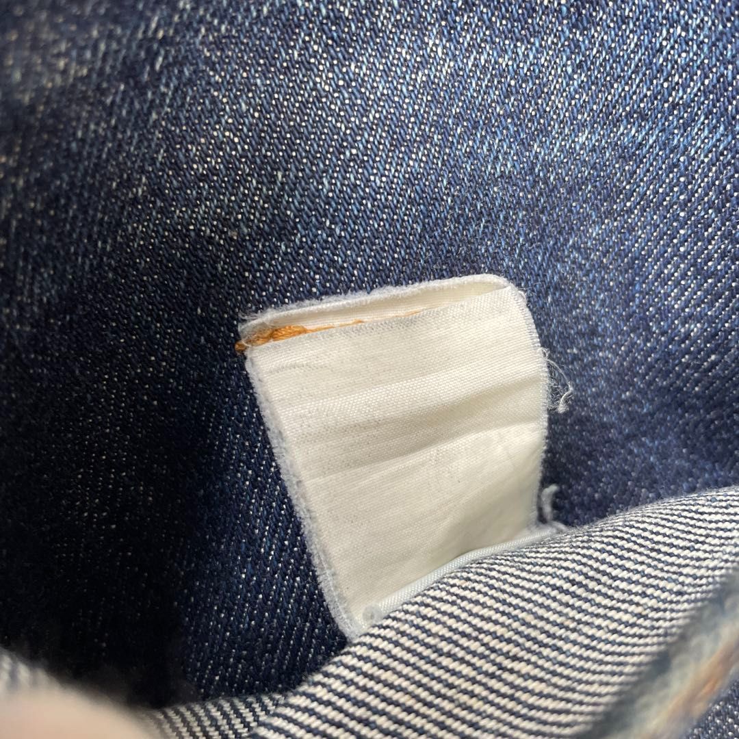 DENIME W34（実寸約89cm） ジップフライ 濃紺 セルビッチ 赤耳