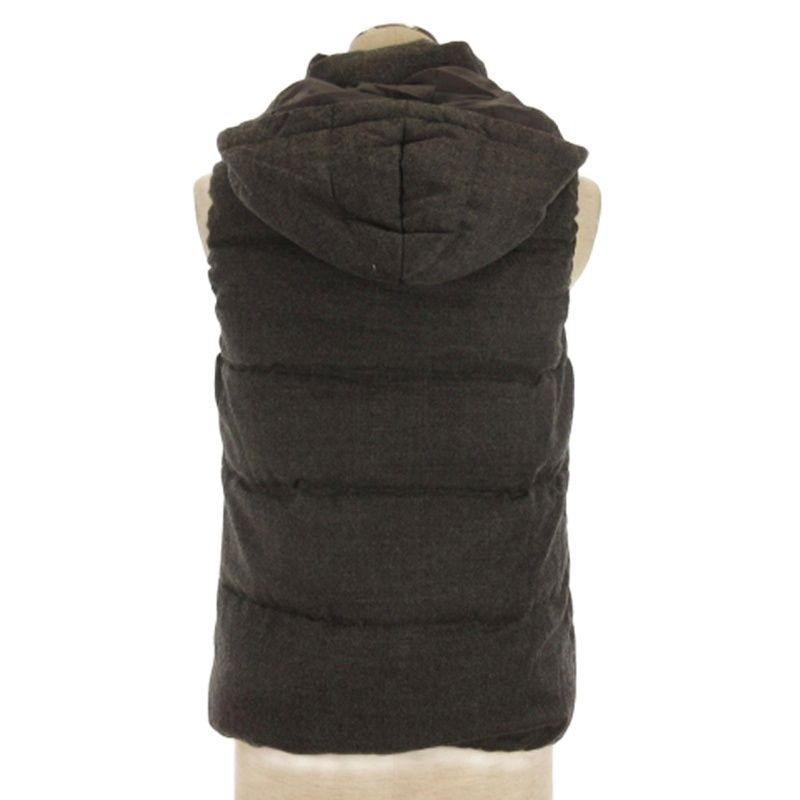 ルーニィ LOUNIE ダウンベスト フーディ グレー 38 □FF - メルカリ