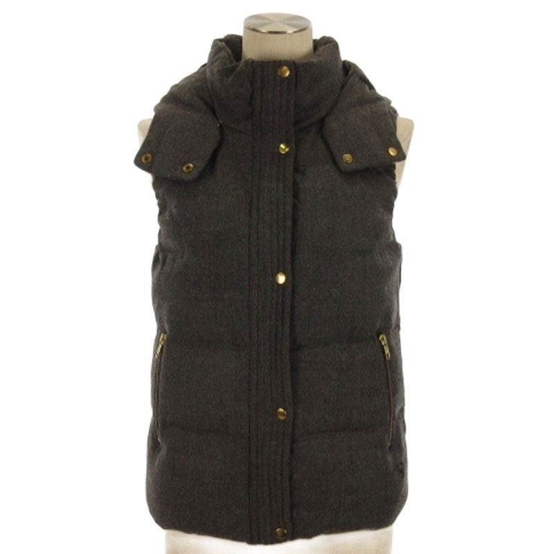 ダウンベスト　LOUNIE ルーニィ LOUNIE ダウンベスト フーディ グレー 38 □FF - メルカリ