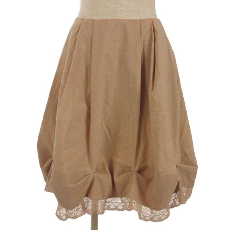 フォクシーニューヨーク FOXEY NEW YORK バルーン スカート ロゴレース