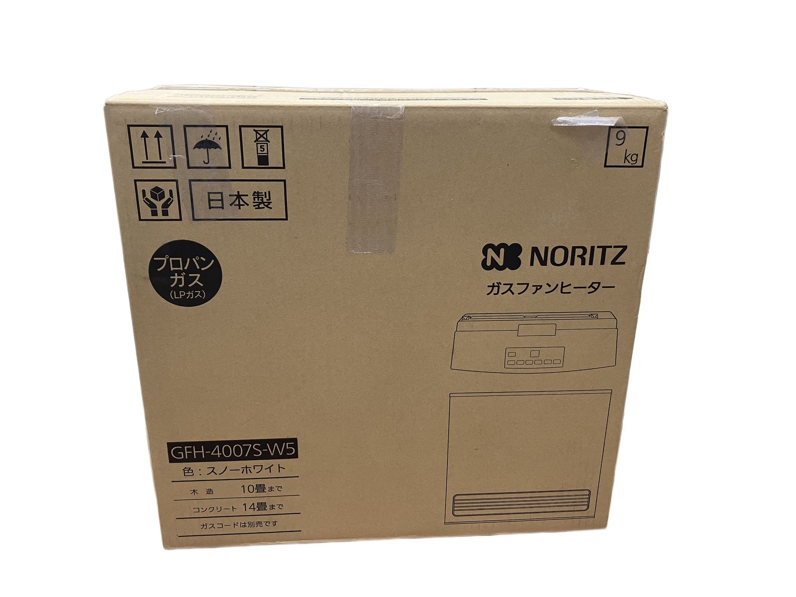 NORITZ GFH-4007S-W5 ガスファンヒーター プロパンガス LPガス用