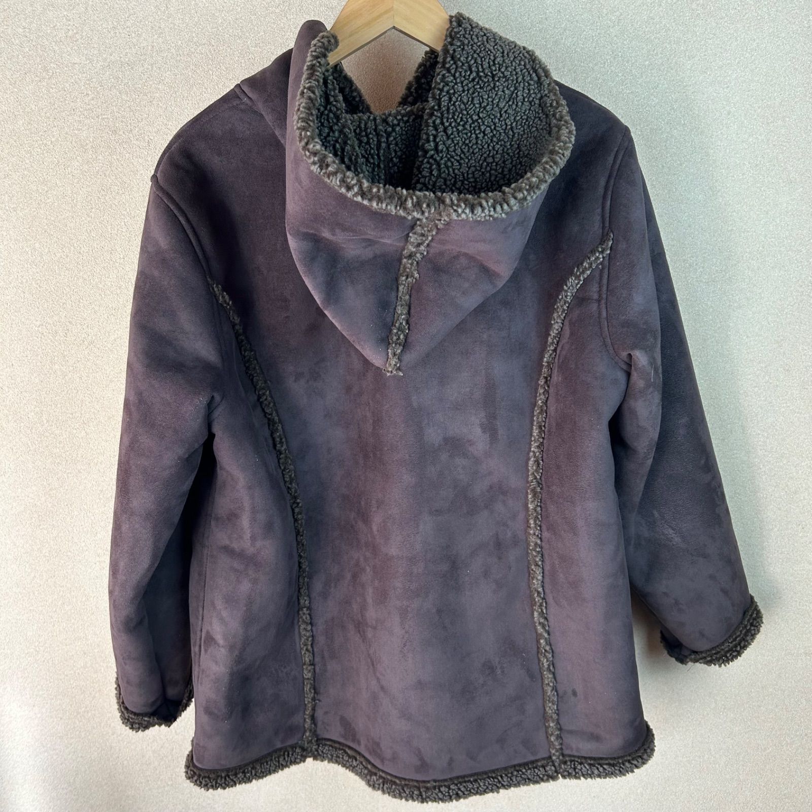 L.L.Bean 00s ダッフルコート 裏ボア ブラウン - メルカリ
