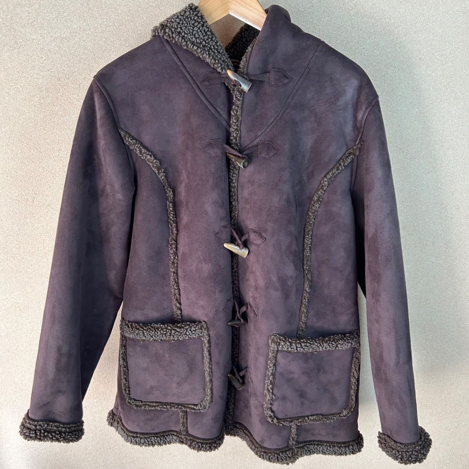 L.L.Bean 00s ダッフルコート 裏ボア ブラウン - メルカリ