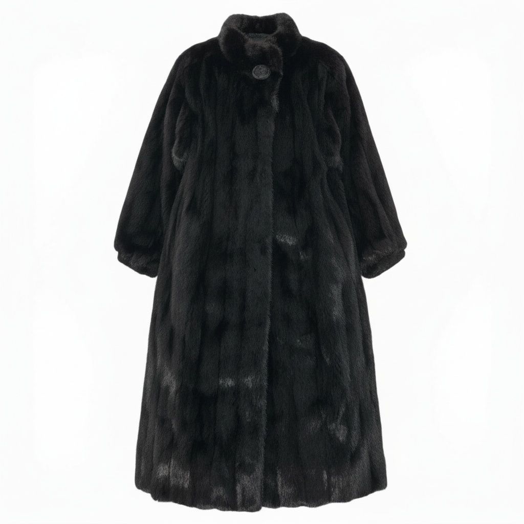 84a14 SAGA MINK サガミンク 銀サガ ダークミンク ミンクコート 超