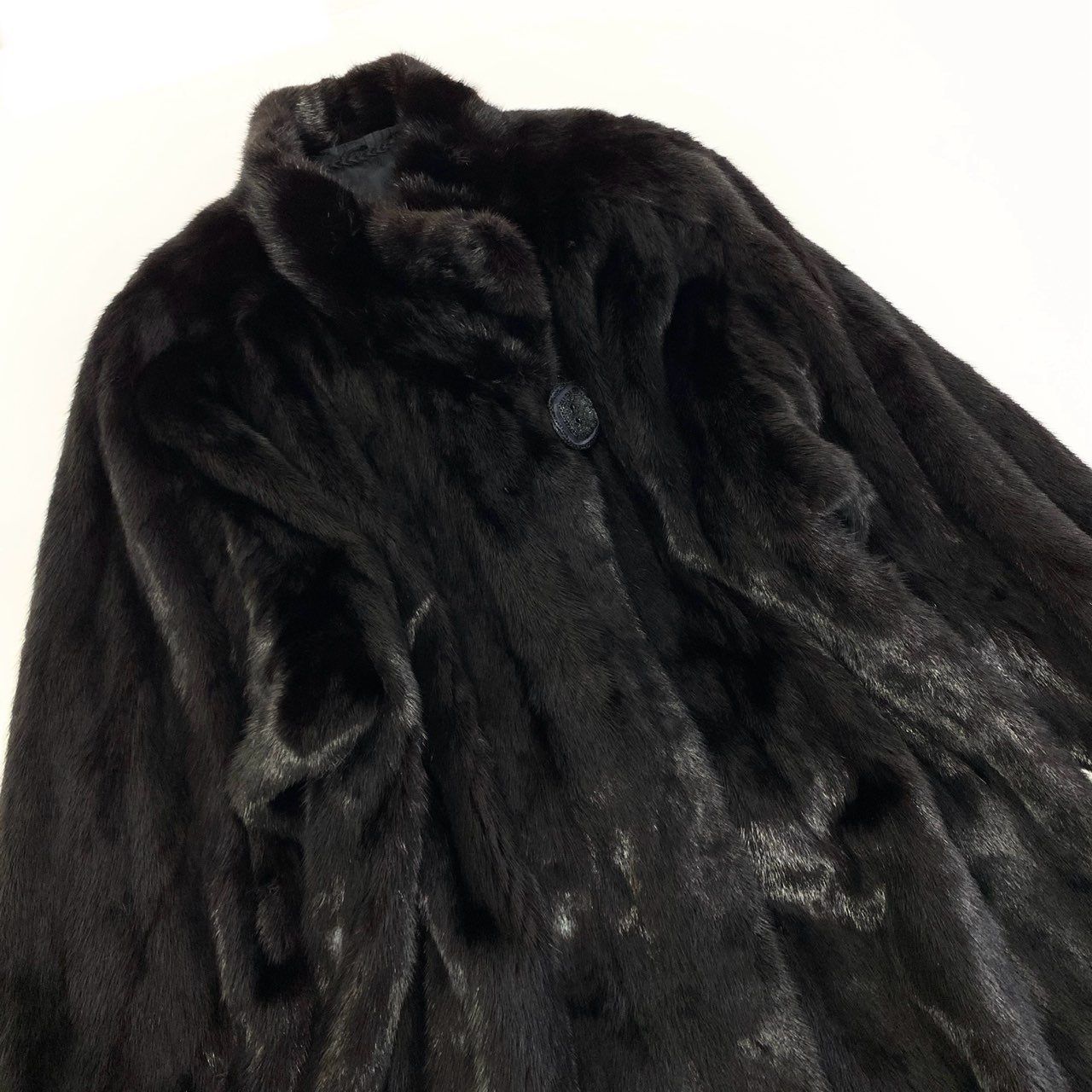 84a14 SAGA MINK サガミンク 銀サガ ダークミンク ミンクコート 超