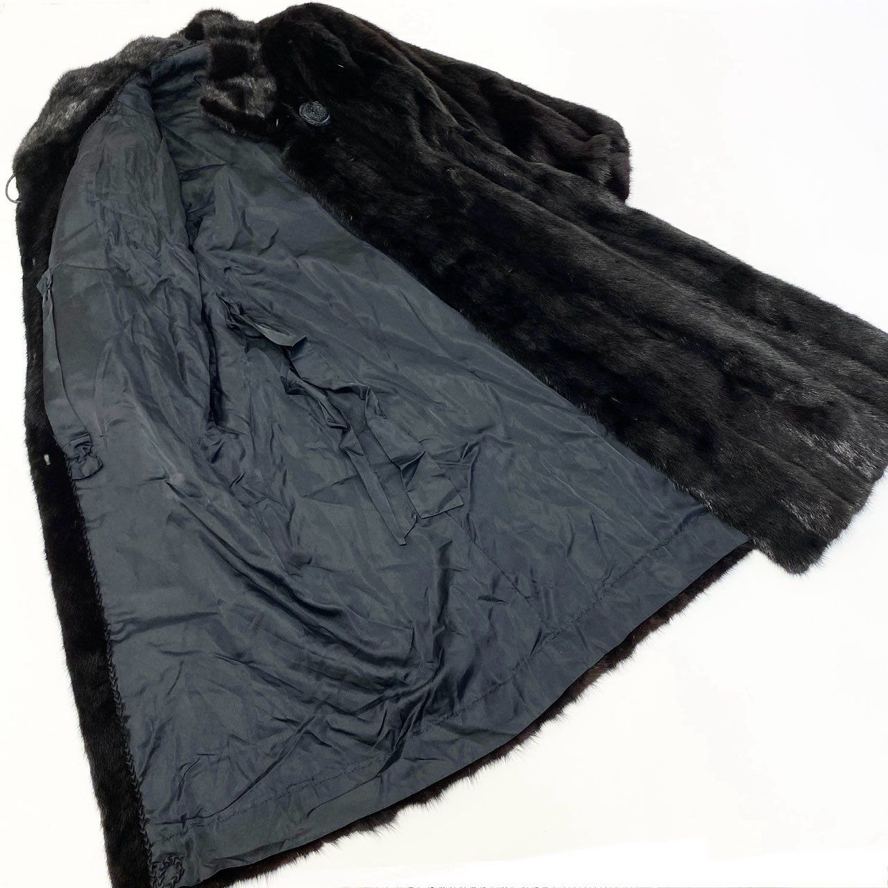 84a14 SAGA MINK サガミンク 銀サガ ダークミンク ミンクコート 超