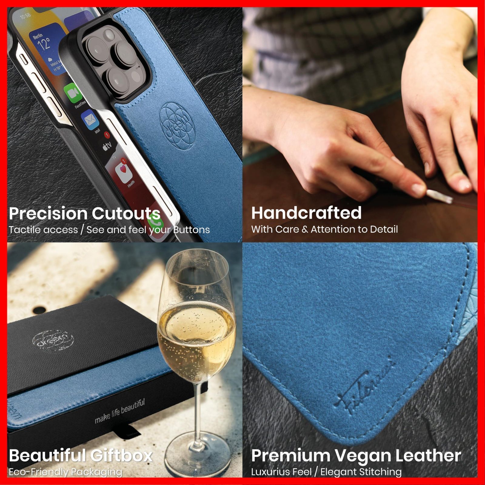 2通りに使えるフリップスタンド付き