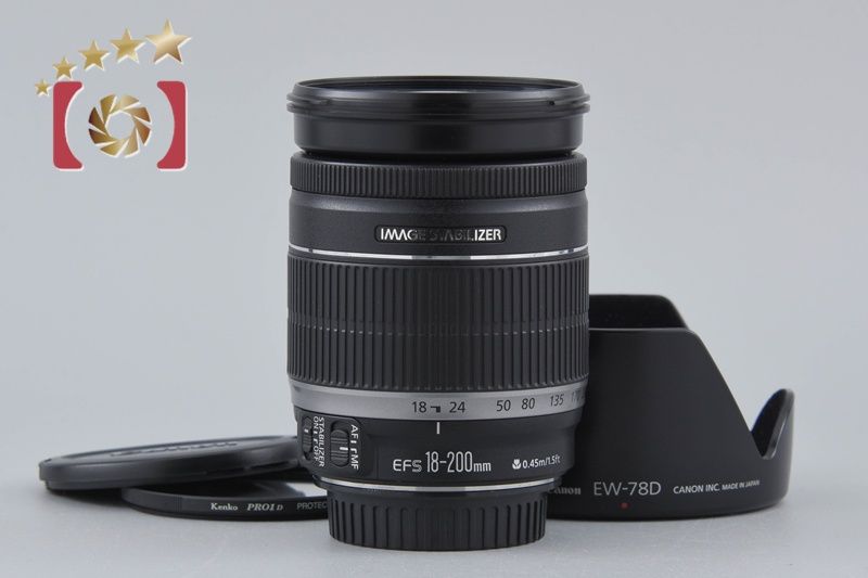 Canon キヤノン 【中古】Canon キヤノン EF-S 18-200mm f/3.5-5.6 IS