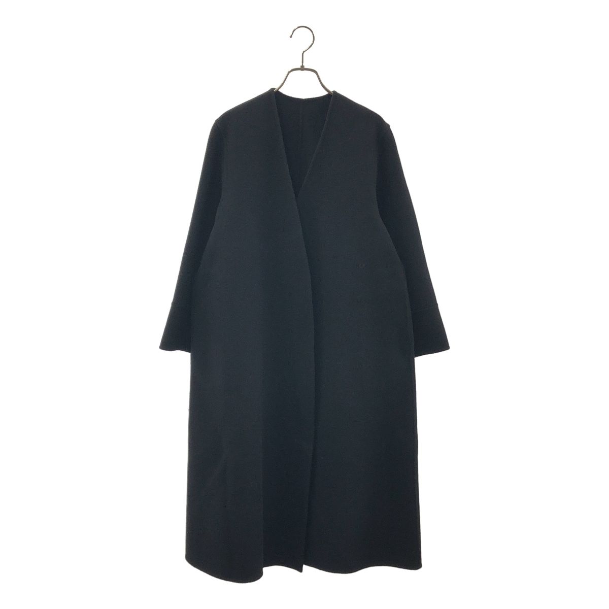 Plage / プラージュ | ハミルトンノーカラーコート | 34 | ブラック