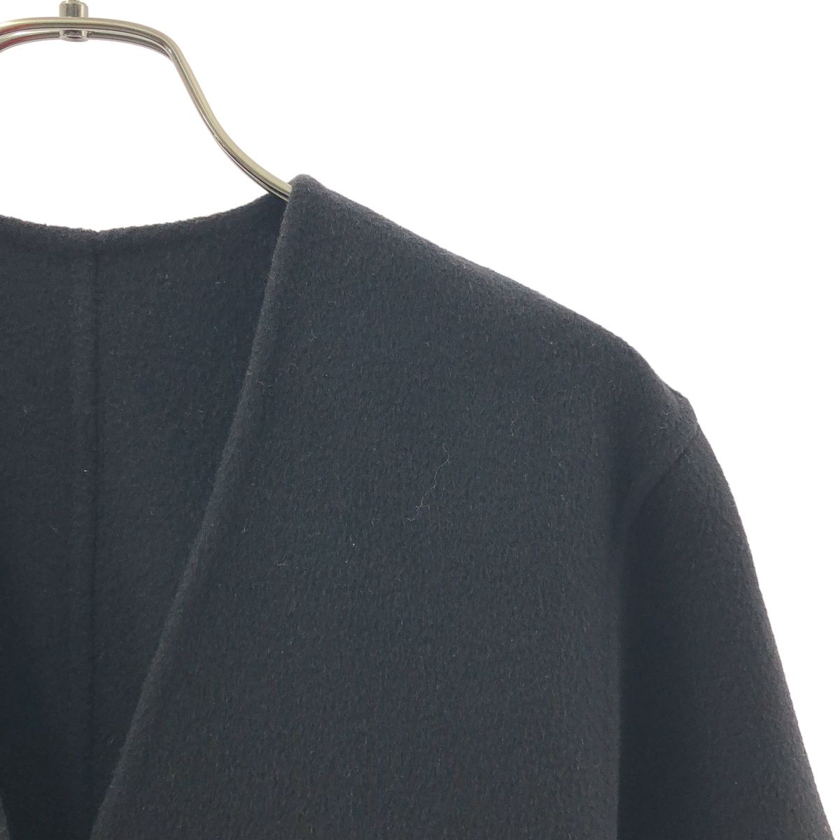 Plage / プラージュ | ハミルトンノーカラーコート | 34 | ブラック