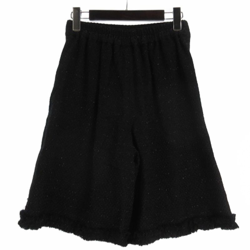 エムズグレイシー M'S GRACY タグ付き ラメ ツイード ハーフパンツ