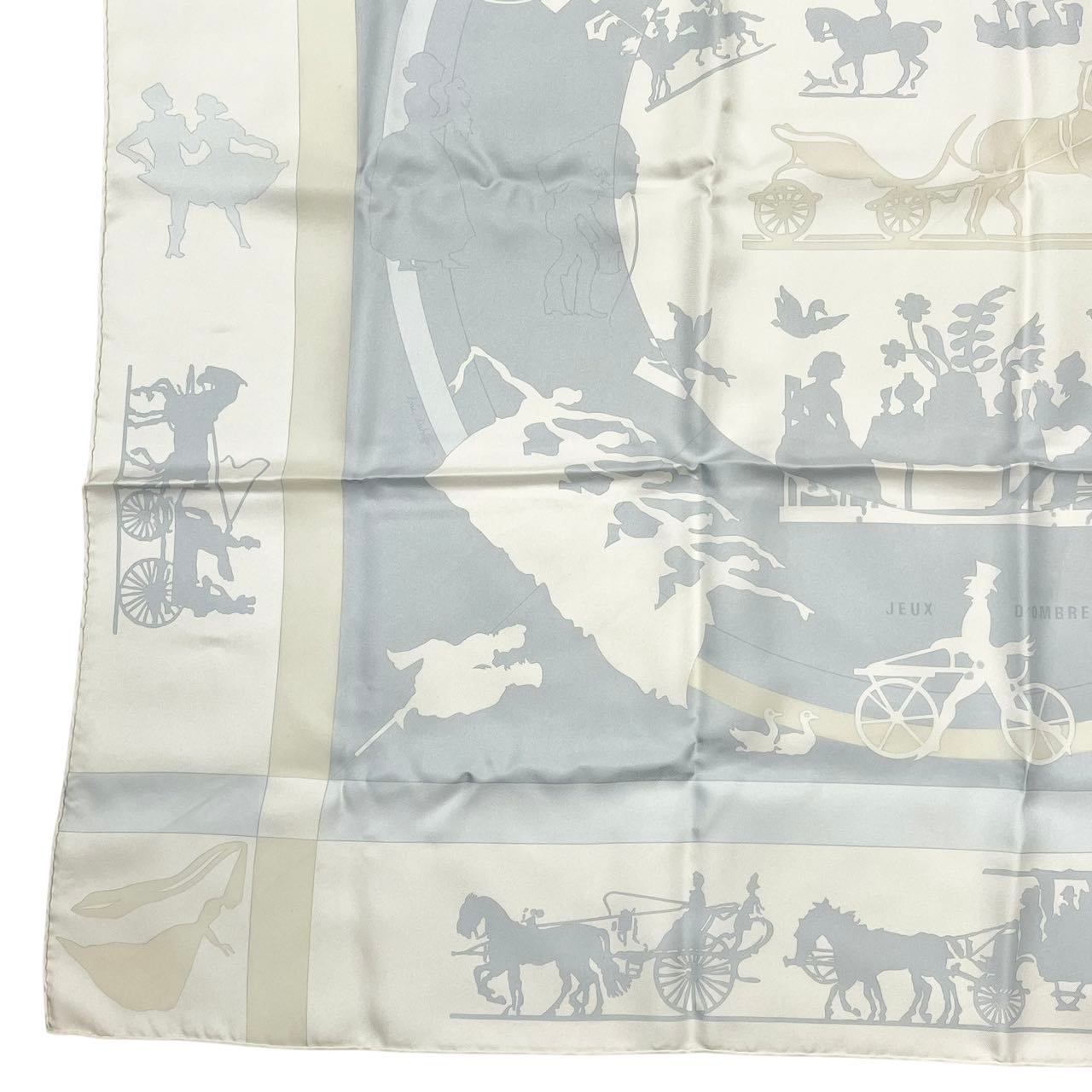 美品 HERMES エルメス スカーフ カレ90 シルク JEUX D