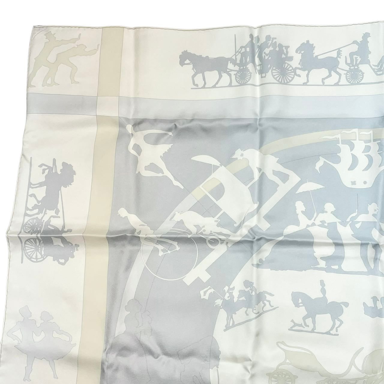 美品 HERMES エルメス スカーフ カレ90 シルク JEUX D