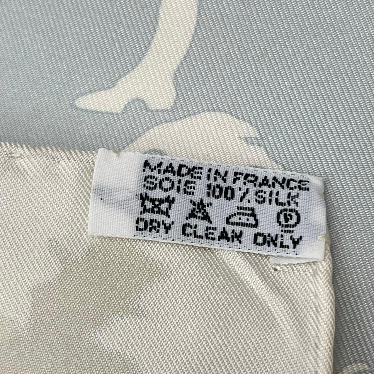 美品 HERMES エルメス スカーフ カレ90 シルク JEUX D'OMBRES 影絵遊び