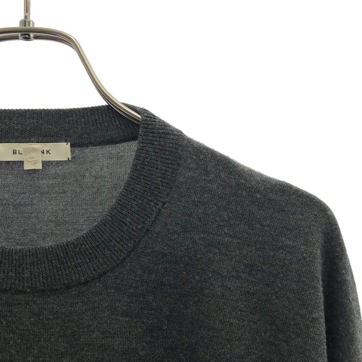 BLAMINK / ブラミンク | ウール カシミヤ クルーネック ニット | 36