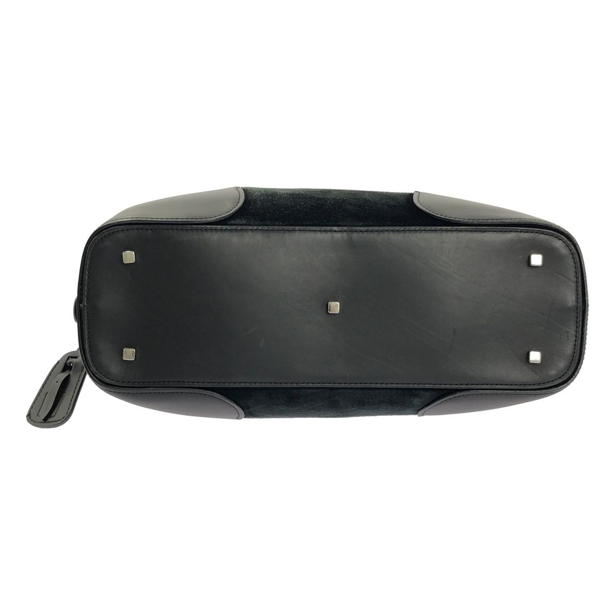 BALLY / バリー | スウェード レザー ボストン バッグ | ブラック