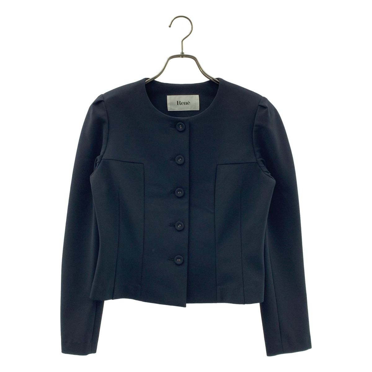 美品】 Rene / ルネ | ストレッチ ノーカラージャケット | 38