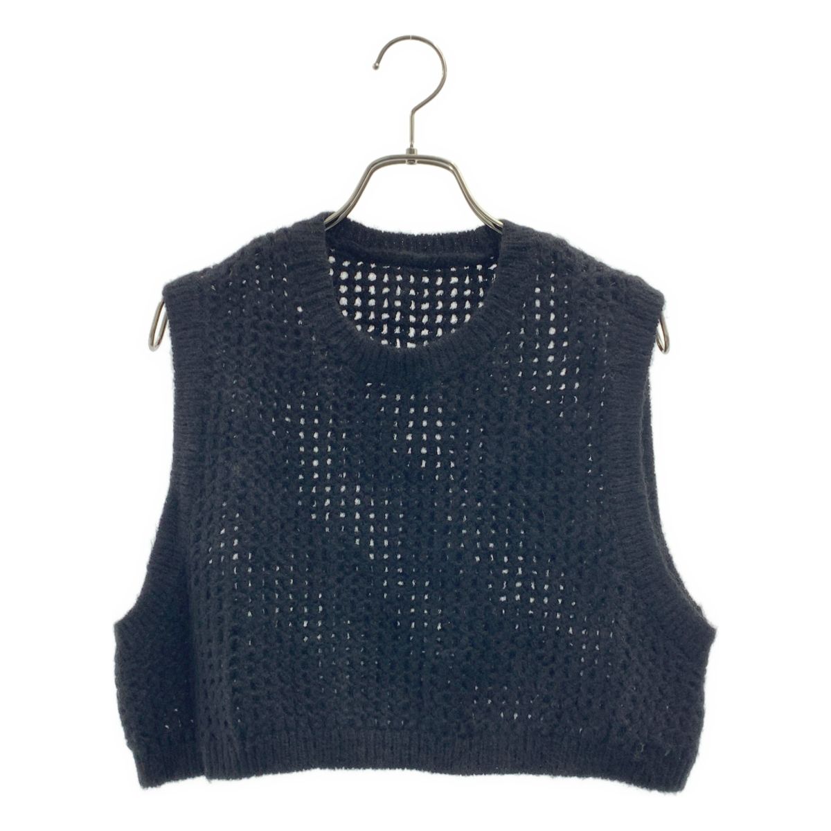 HaaT ISSEY MIYAKE / ハートイッセイミヤケ | アルパカ ニット ベスト | 2 | ブラック | レディース 6,930円