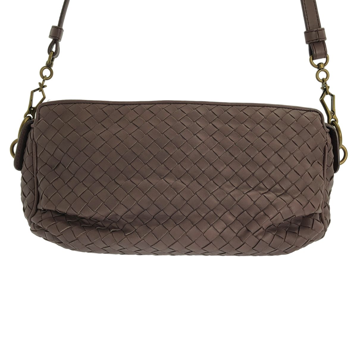 BOTTEGA VENETA(ボッテガヴェネタ) ショルダーバッグ イントレチャート 192661 パープル レザー BOTTEGA VENETA - 【美品】 BOTTEGA VENETA / ボッテガヴェネタ