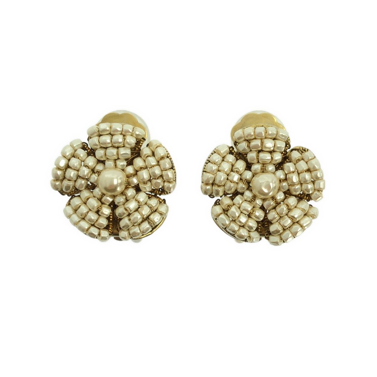 mariam haskell / ミリアムハスケル | フラワー型 パール イヤリング