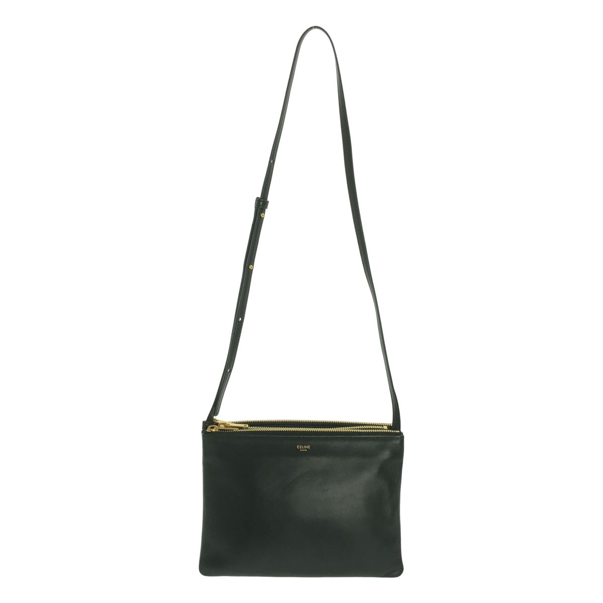 美品】 CELINE / セリーヌ | トリオ レザーショルダーバッグ 
