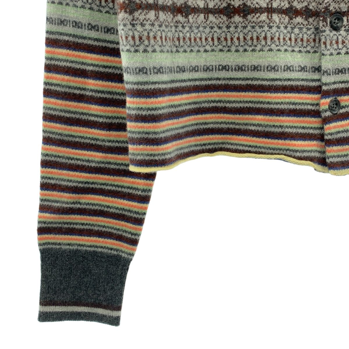 【美品】  UNITED ARROWS / ユナイテッドアローズ | ATTISESSION / フェアアイル クルーネック カーディガン | マルチカラー | レディース 美品】 UNITED ARROWS / ユナイテッドアローズ | ATTISESSION / フェア