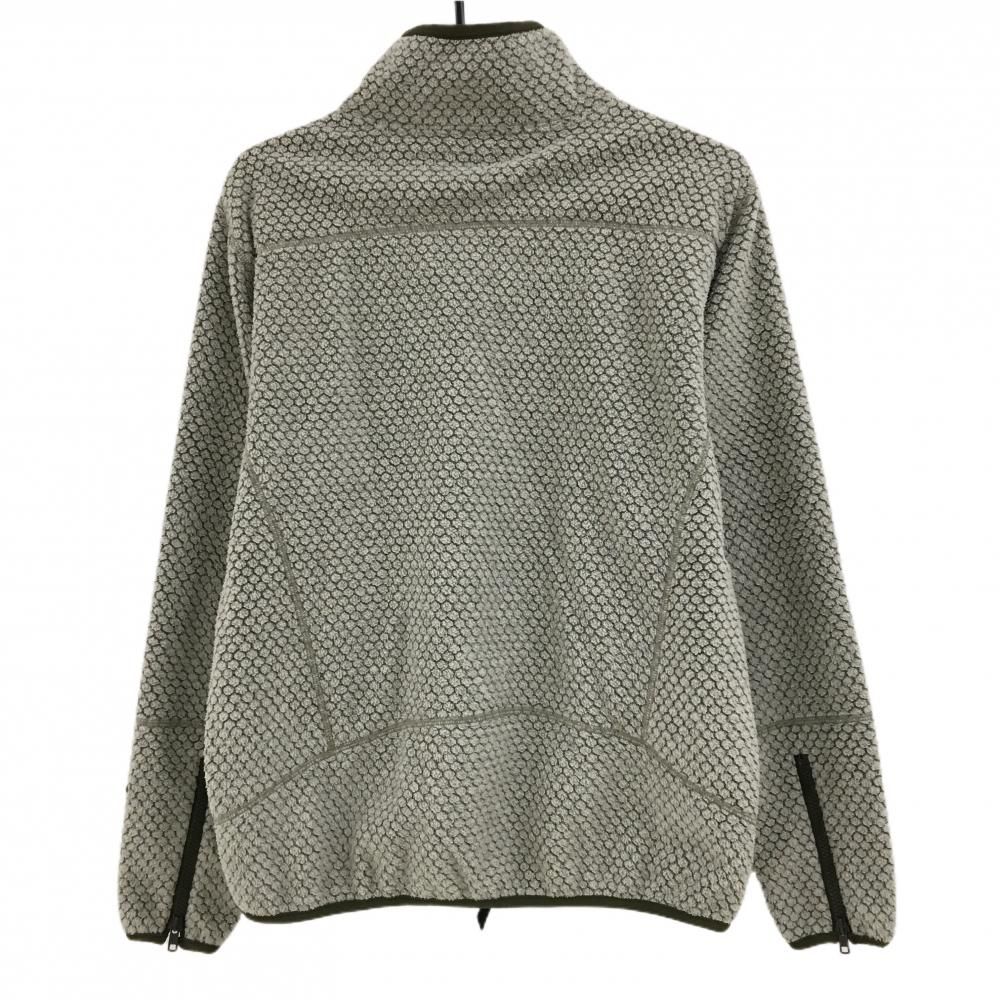 パーリーゲイツ ジャケット ベージュ×カーキ ヘキサゴン柄 裏地