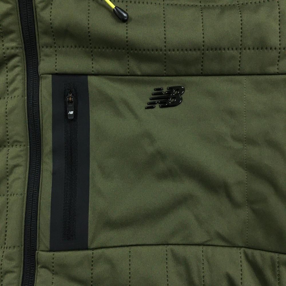 超美品】ニューバランスゴルフ フード付ジャケット カーキ 裏起毛