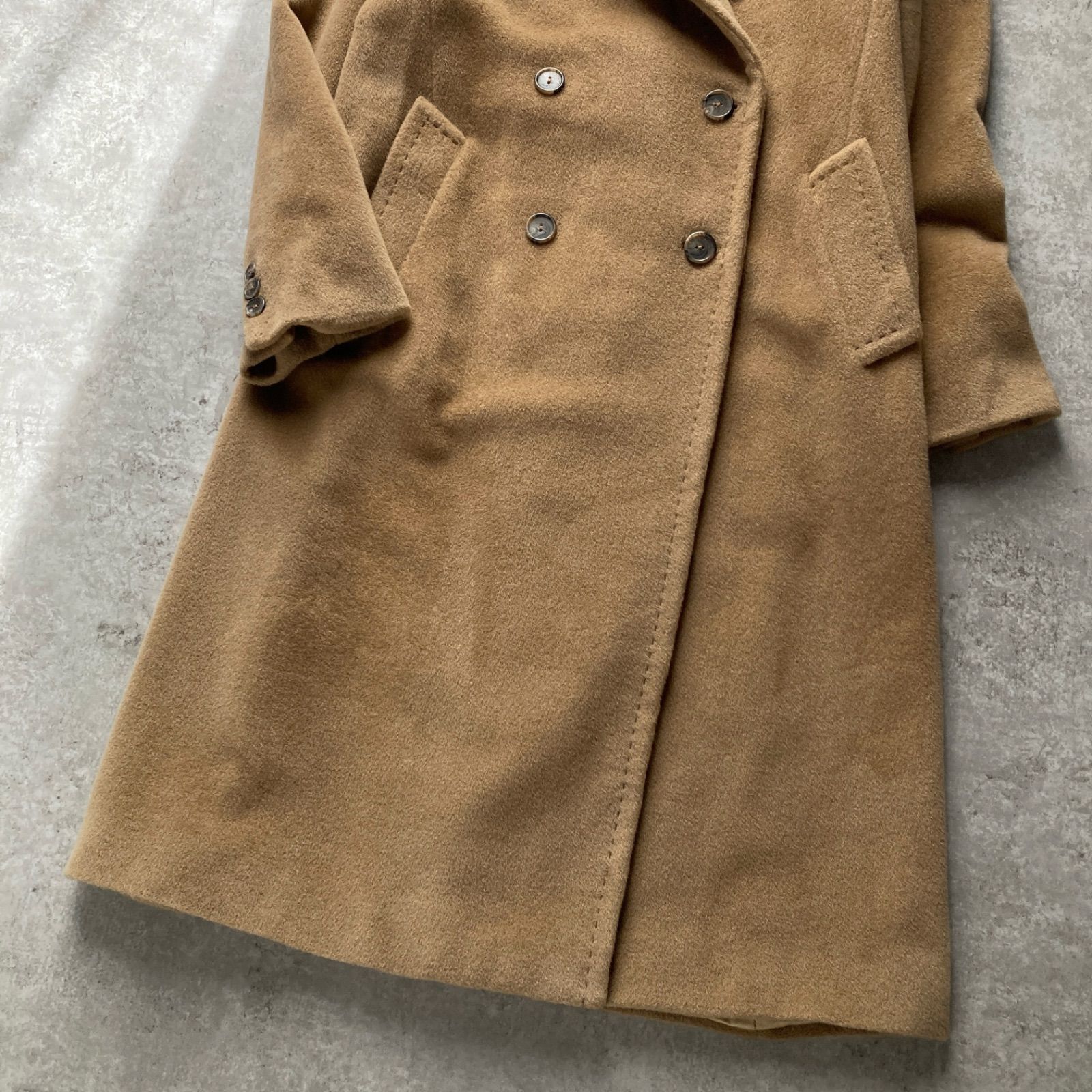 美品 マックスアンドコー MAX&Co. ダブル ロングチェスターコート