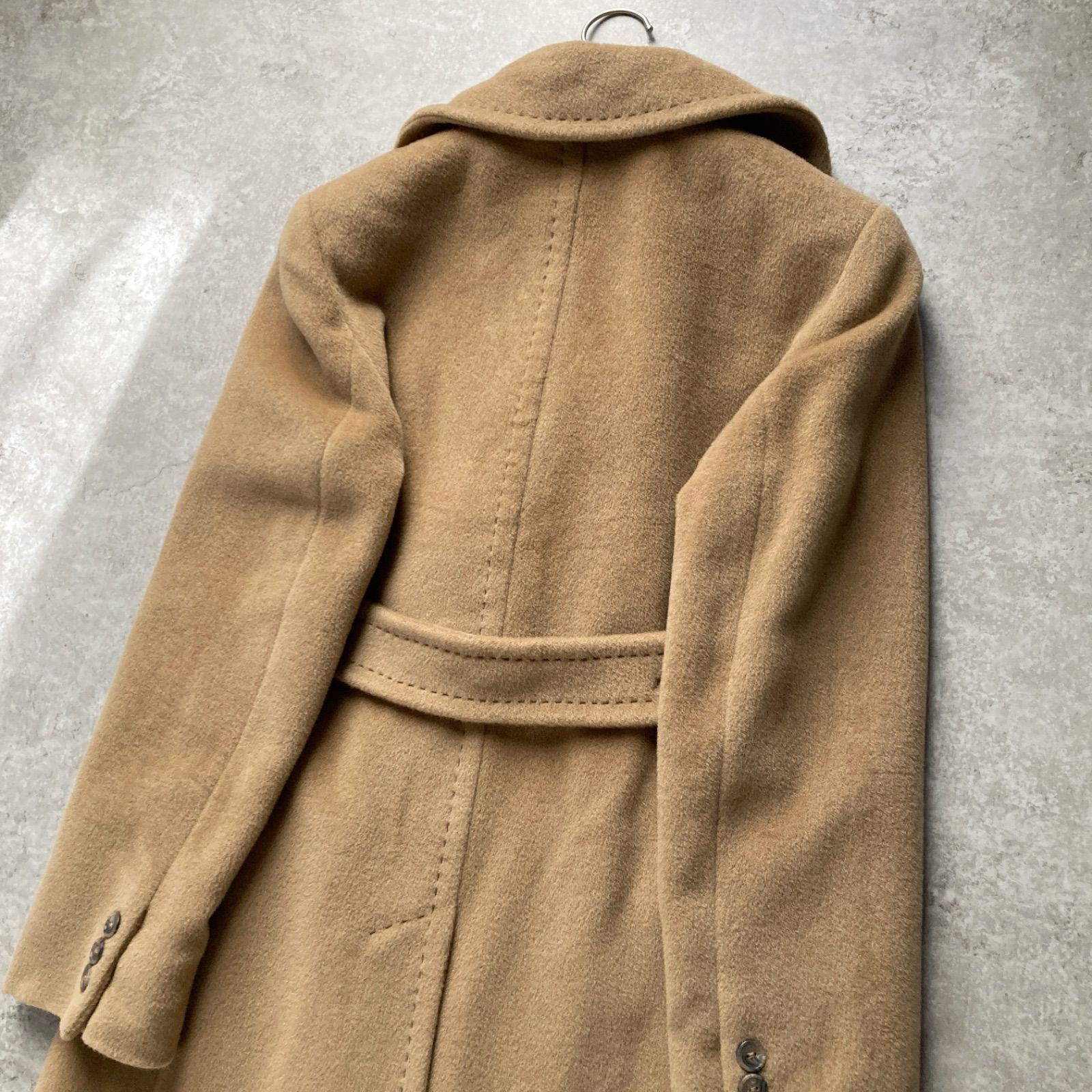 美品 マックスアンドコー MAX&Co. ダブル ロングチェスターコート 
