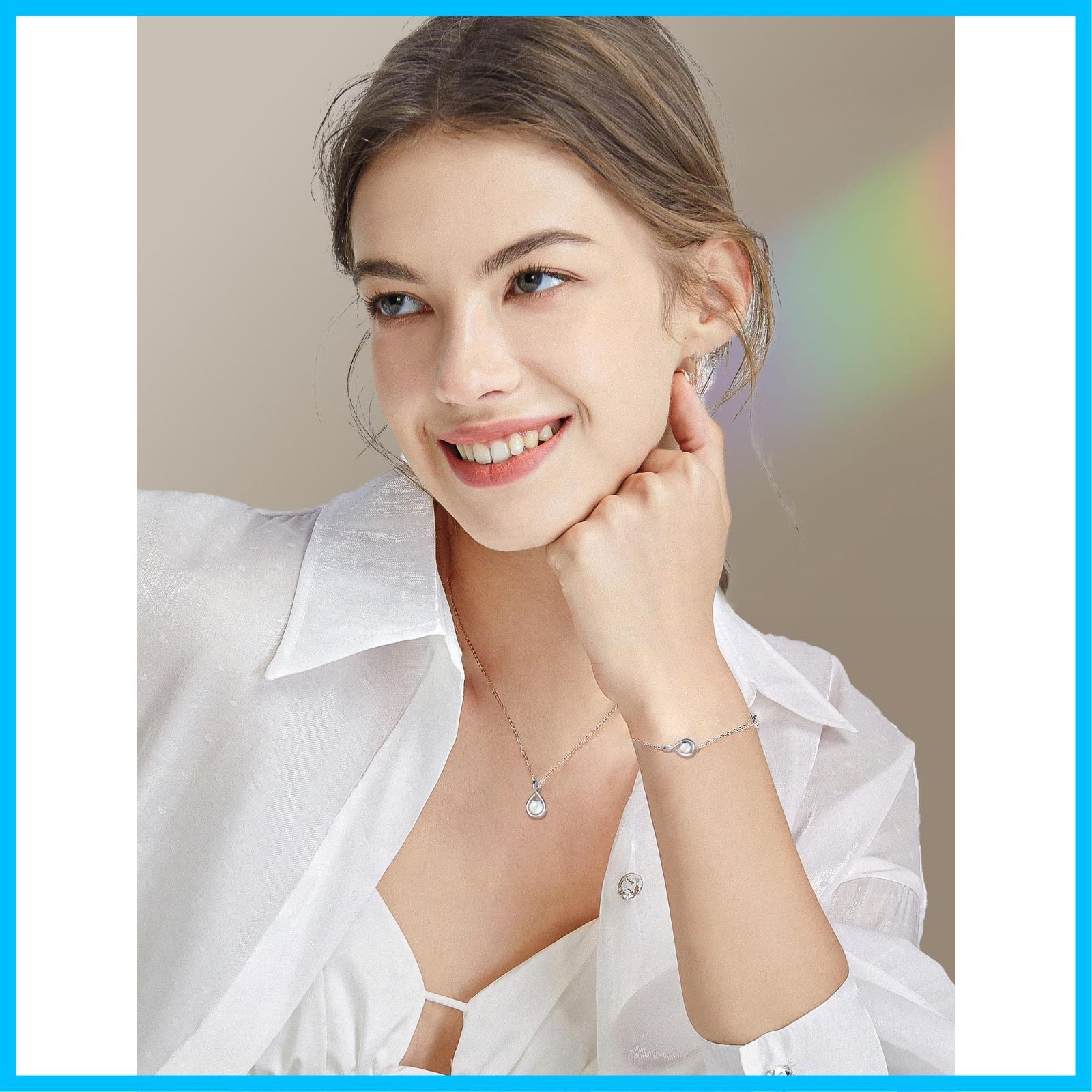 在庫処分】しずくモチーフ 12ヵ月 プラチナメッキ シルバー925