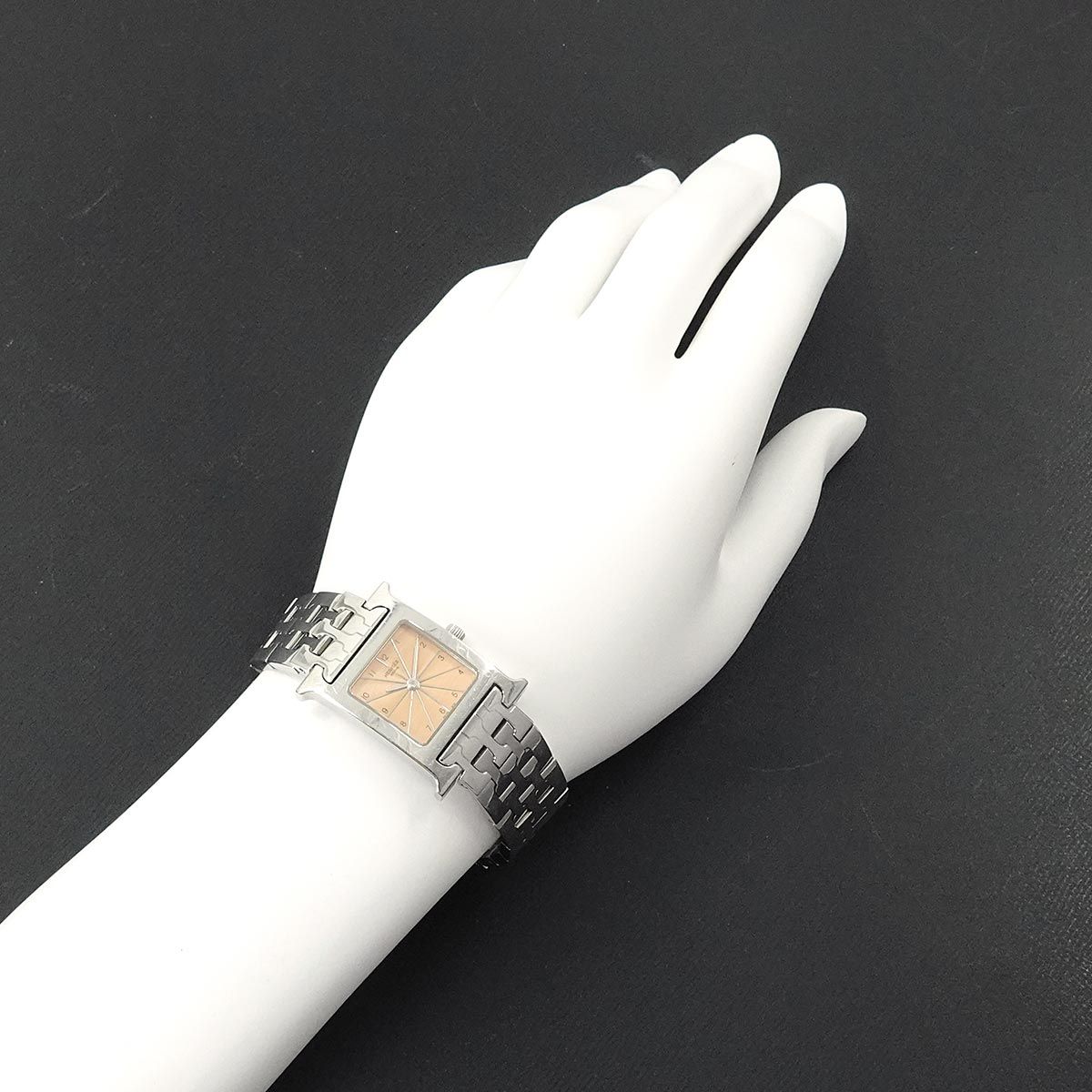 エルメス HERMES Hウォッチ HH1 210 レディース 腕時計 ピンク