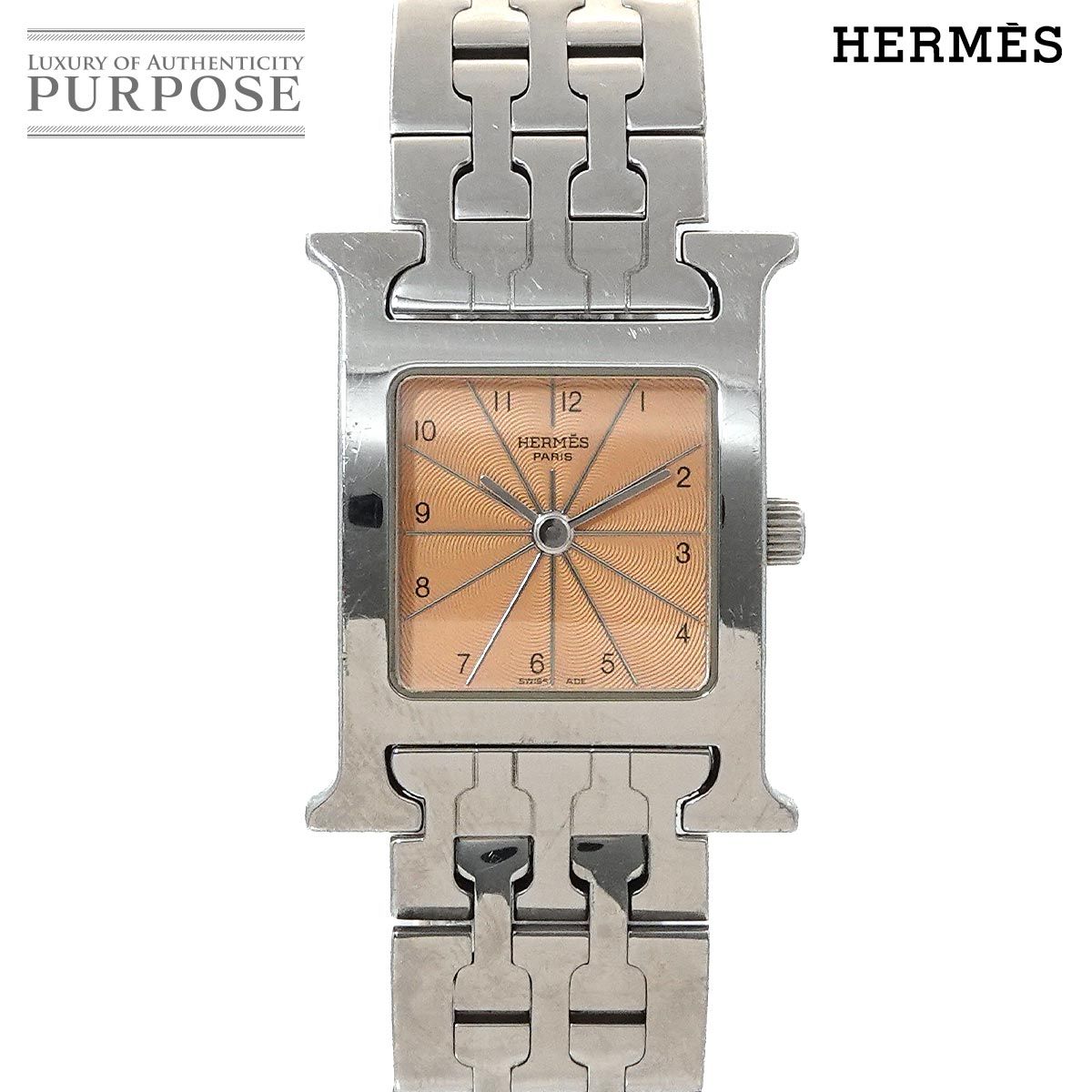 エルメス HERMES Hウォッチ HH1 210 レディース 腕時計 ピンク