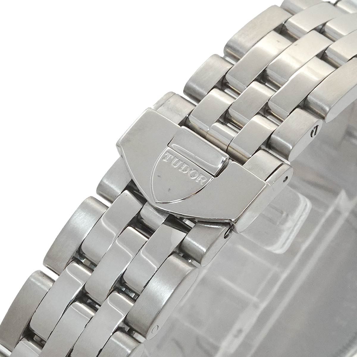  チューダー チュードル TUDOR グラマー デイト 55000 メンズ 腕時計 デイト シルバー オートマ 自動巻き ウォッチ Glamour 90309054 クルーネック 自動巻き時計 腕時計(アナログ)