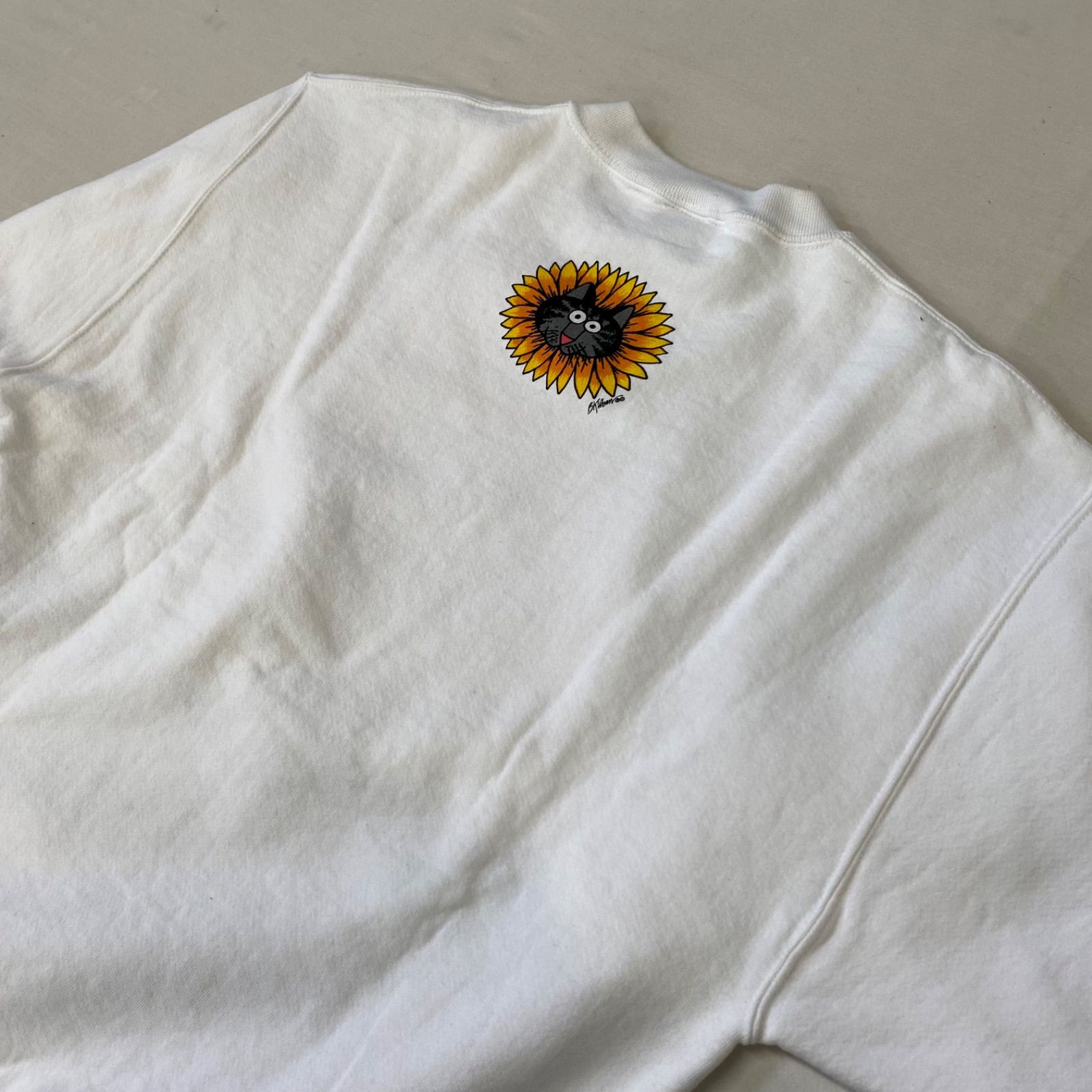 クリバンキャット　ひまわり フラワー　トレーナー　スウェット　L Crazy Shirts クレイジーシャツ クリバンキャット USA製 スウェット