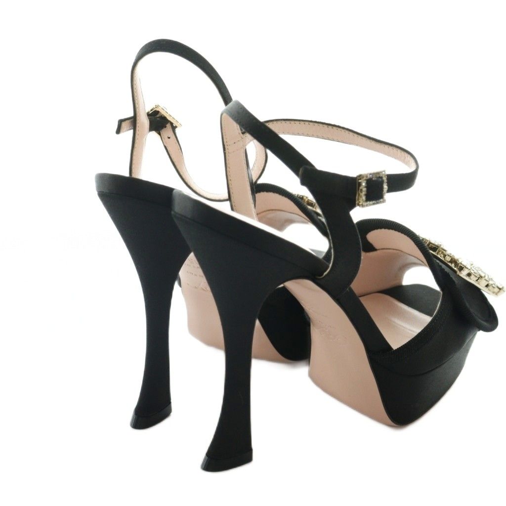 ロジェヴィヴィエ ROGER VIVIER RV Broche サテンプラットフォーム