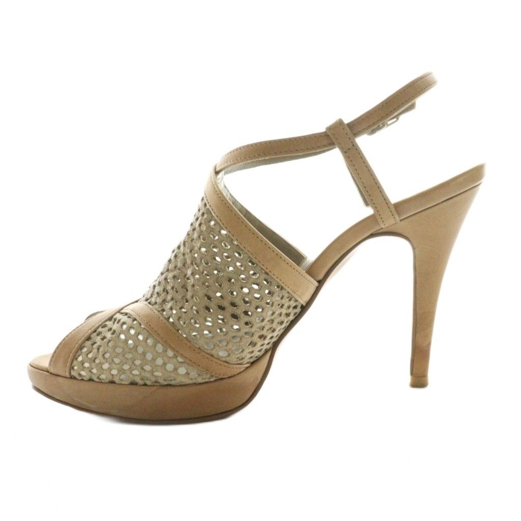 銀座かねまつ GINZA Kanematsu メッシュオープントゥパンプス 23.5cm