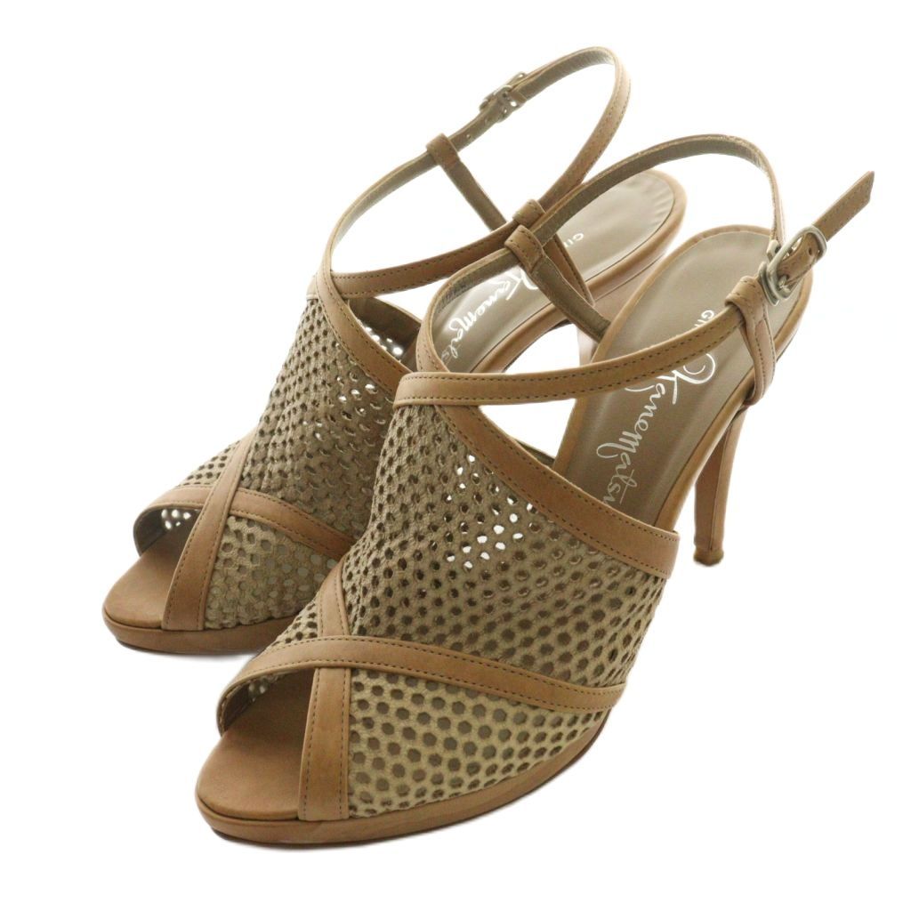 銀座かねまつ GINZA Kanematsu メッシュオープントゥパンプス 23.5cm