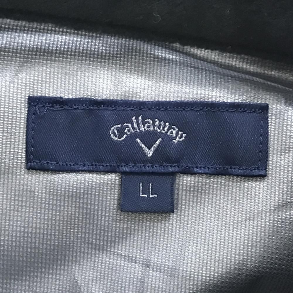 キャロウェイ 2WAY中綿ジャケット 白×ライトグレー チェック 袖着脱可