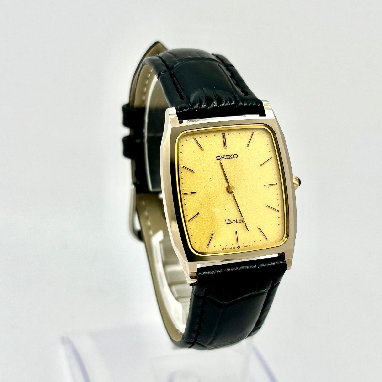 新品電池】SEIKO セイコー Dolce ドルチェ メンズ 腕時計 ゴールド