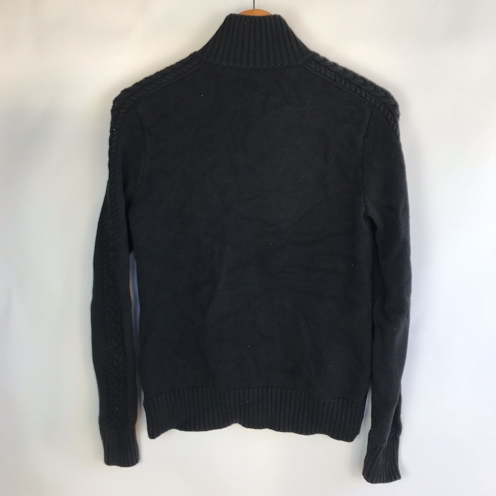 RALPH LAUREN SPORT ジップアップニットジャケット ブラック M 