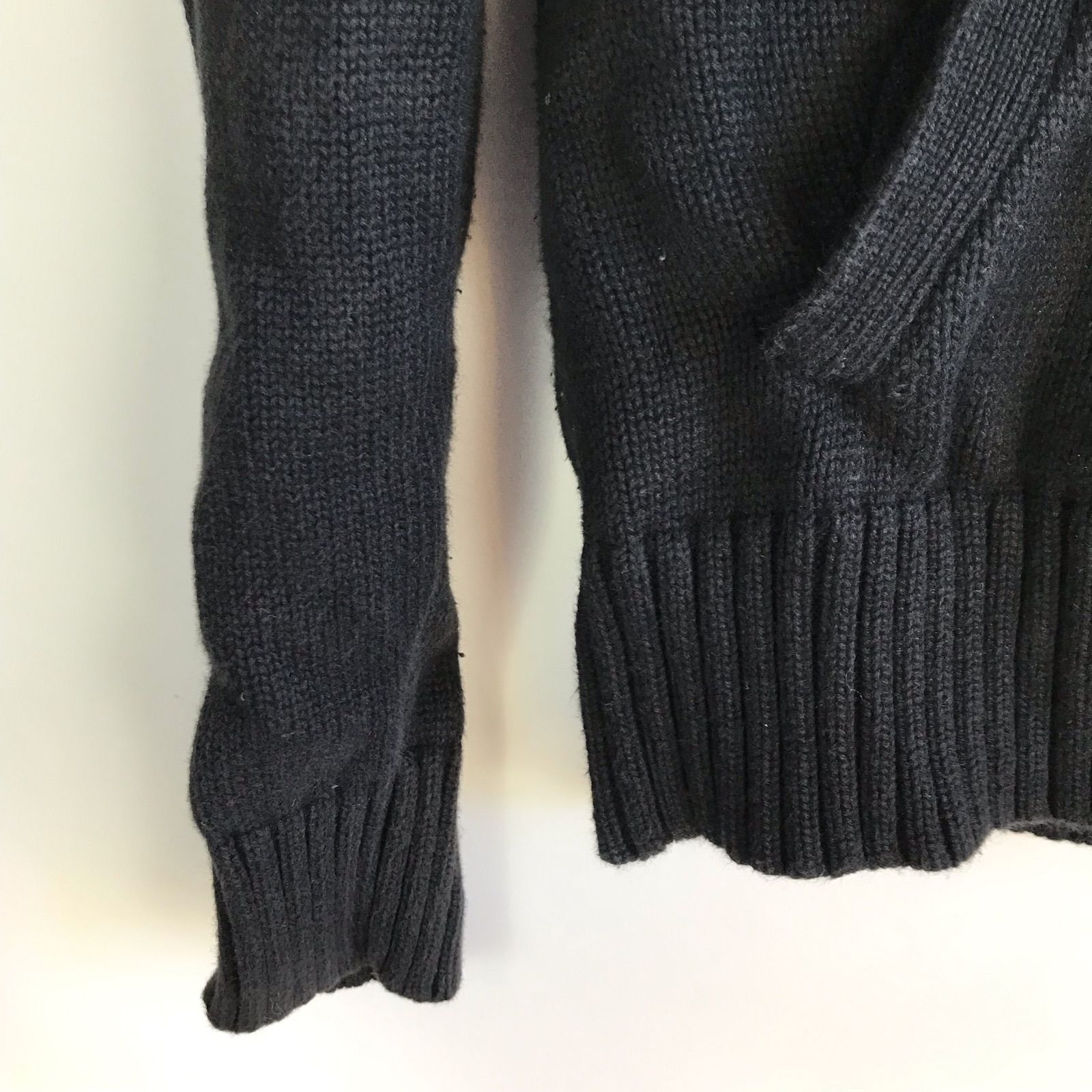 RALPH LAUREN SPORT ジップアップニットジャケット ブラック M 