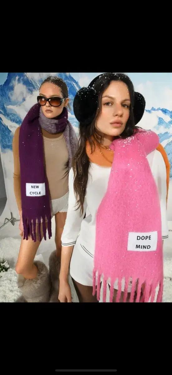 ファッション ピンク オレンジ ファッション Acne Studios マフラー