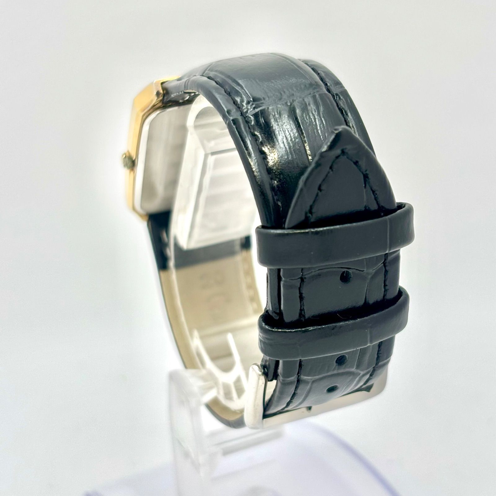 希少【新品電池】 SEIKO メンズ 腕時計 オクタゴン ゴールド 新品ベルト 新品電池】SEIKO セイコー メンズ 腕時計 ゴールド オクタゴン 6030