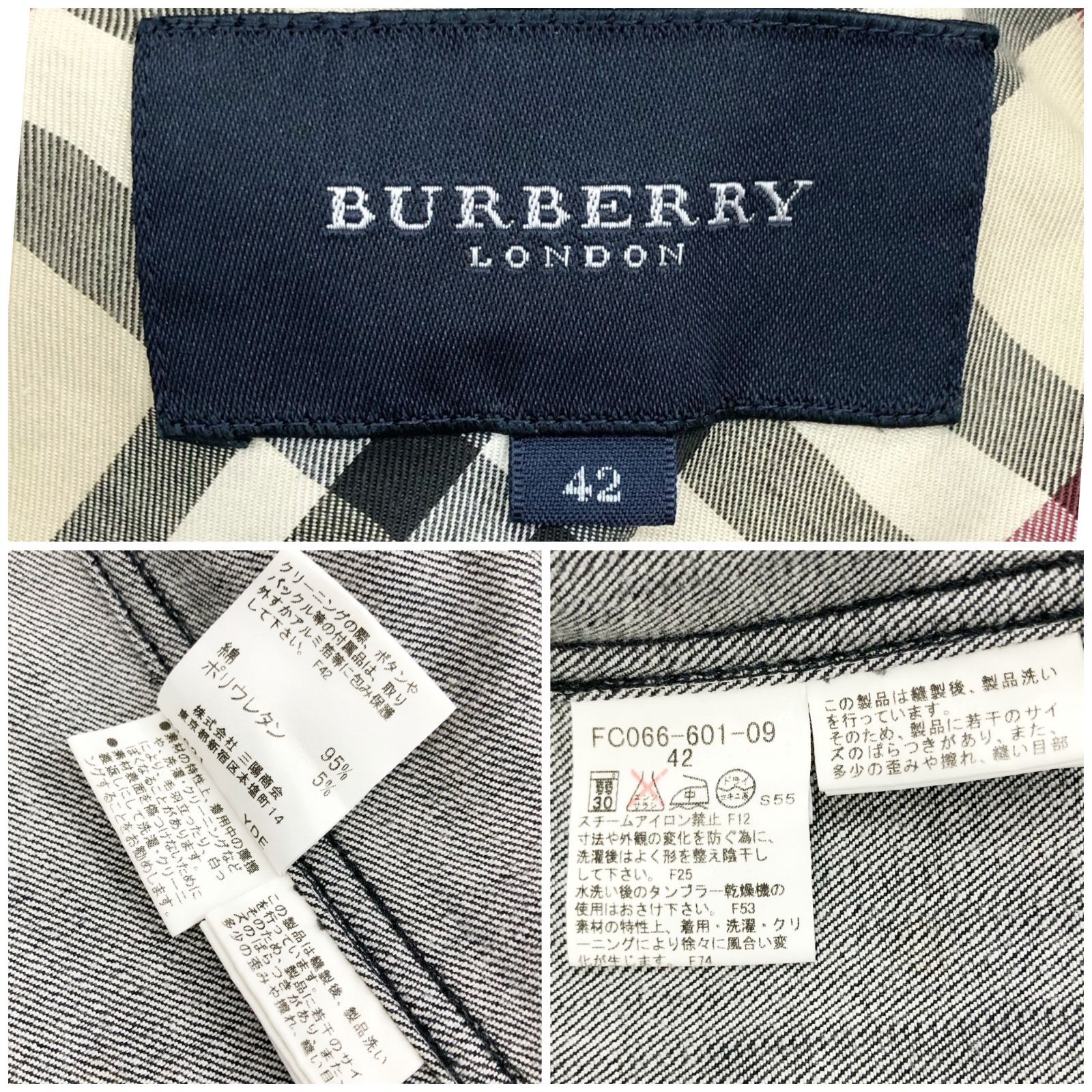 BURBERRY LONDON バーバリーロンドン FC066-601-09 デニムジャケット 