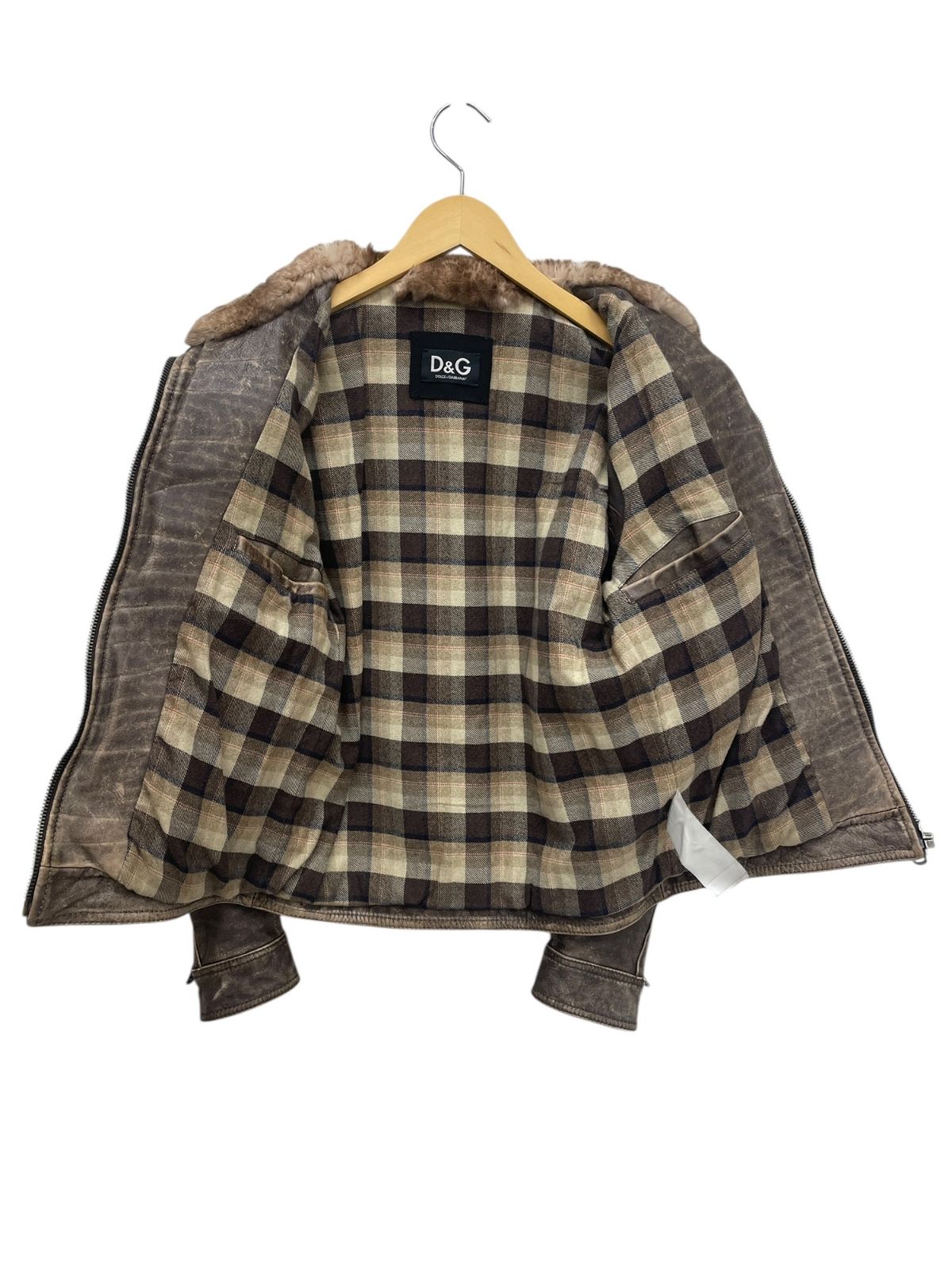 DOLCE&GABBANA (ドルチェアンドガッバーナ) D&G ファー付レザー