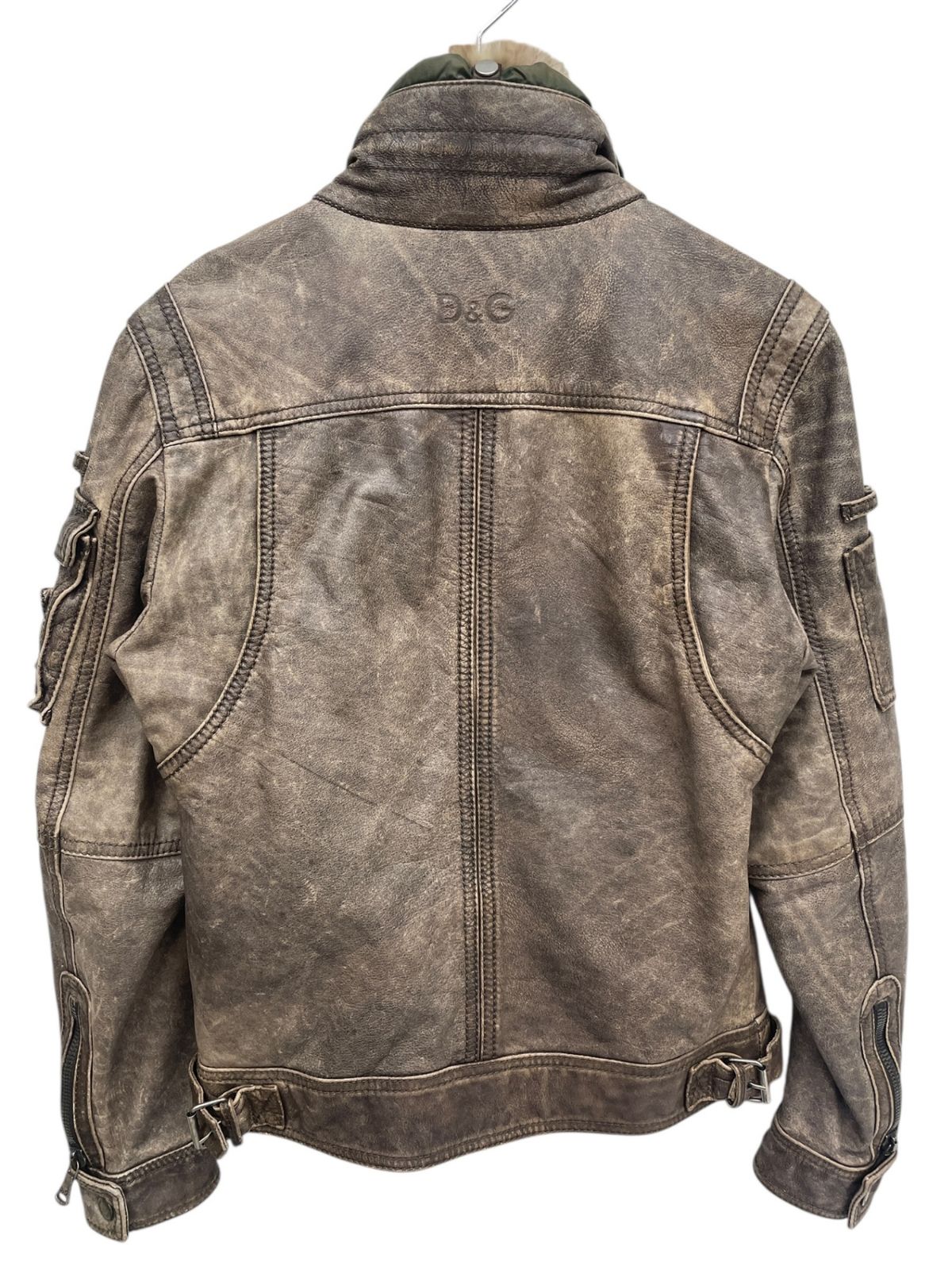 DOLCE&GABBANA (ドルチェアンドガッバーナ) D&G ファー付レザー