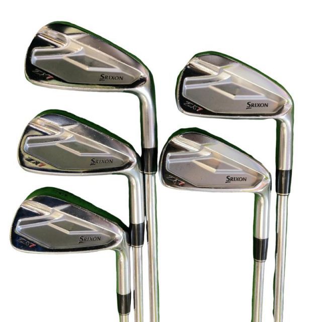 中古】 ダンロップ SRIXON ZX7 6S アイアンセット IR 純正特注シャフト