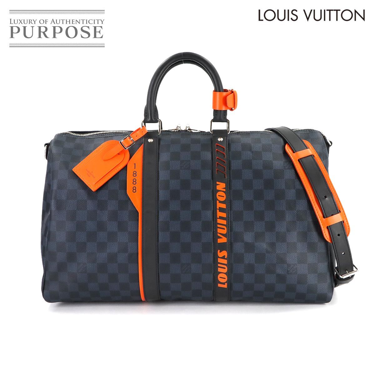 美品 ルイ ヴィトン LOUIS VUITTON ダミエ コバルト キーポル バンド 