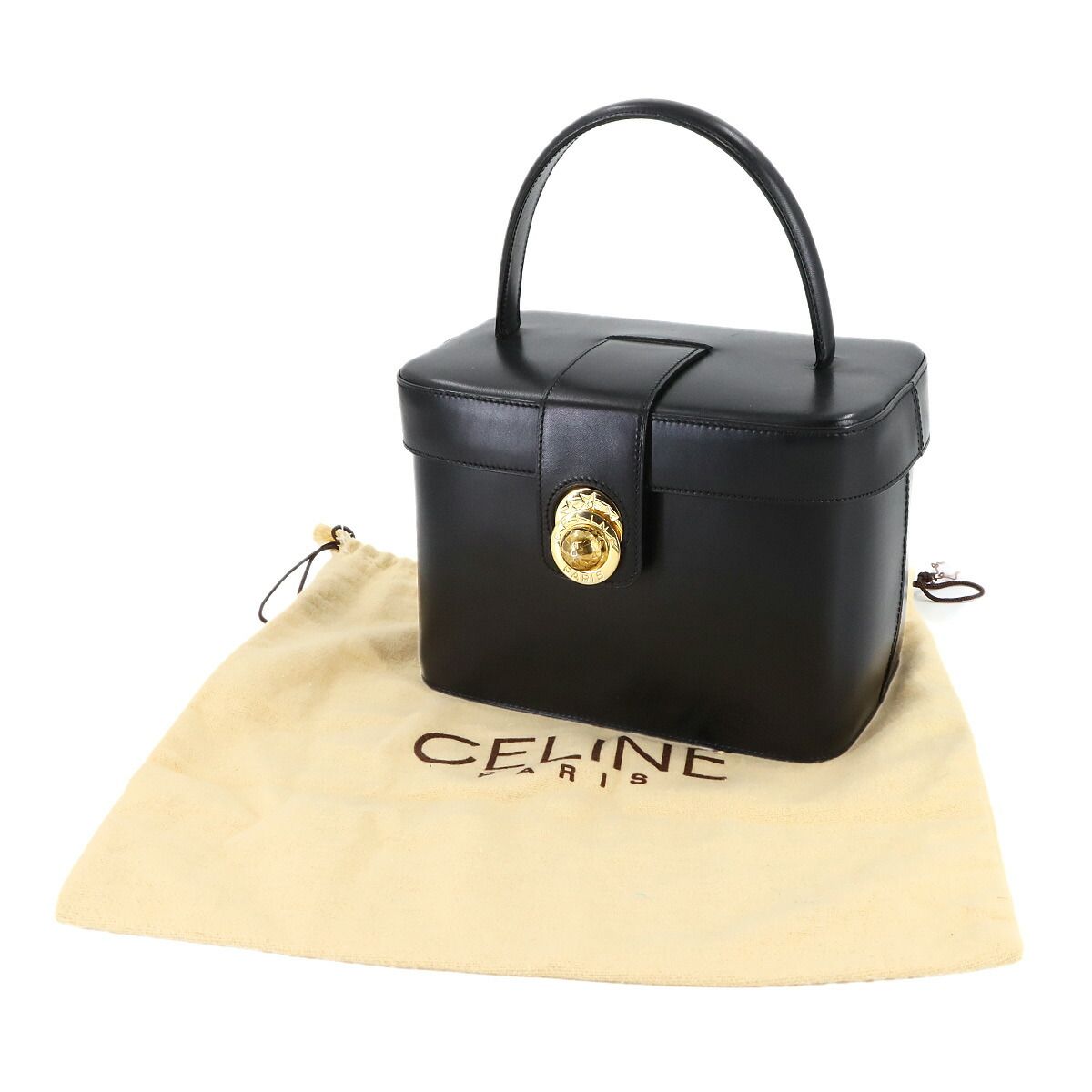 セリーヌ CELINE スターボール バニティ ハンド バッグ レザー
